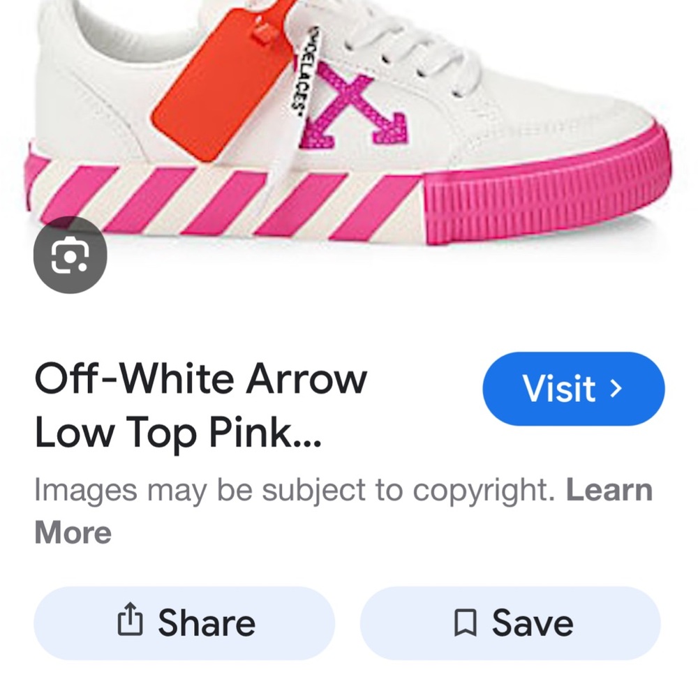 Off-White Sneakers in Pink and White - Picture 2 of 10